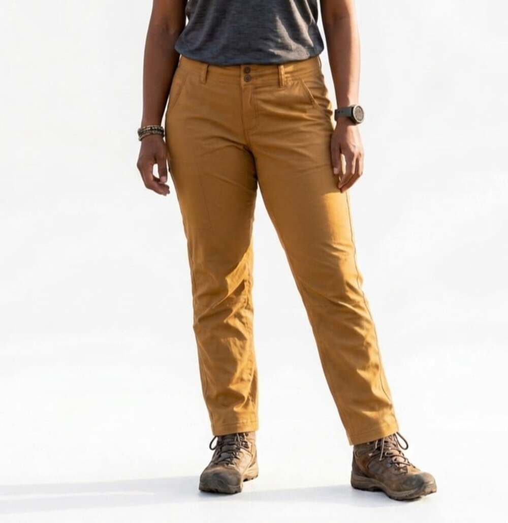 Prana Womens Halle Straight Leg Pant 14 Regular Earthbound Mustard Brown Hiking - Picture 1 of 10
